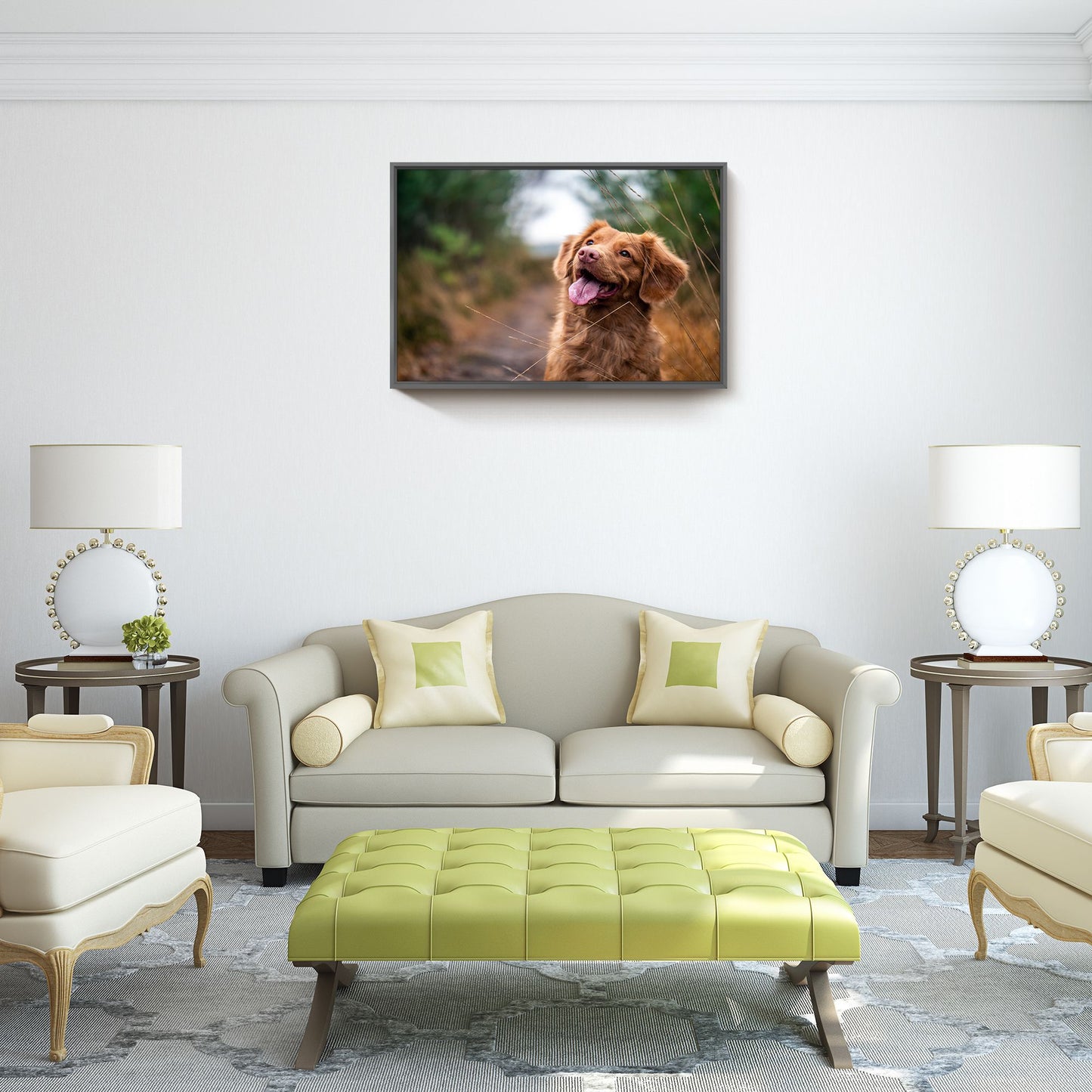 Custom Canvas Prints With Your Photos for Pet Family Photo Prints Personalized Canvas Aluminum Alloy Framed Wall Art